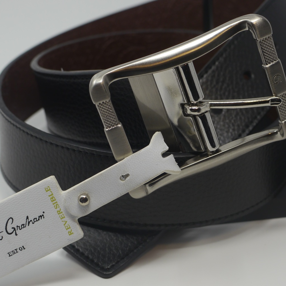 Robert Graham Men's Reversible Leather Belt, Sz 40